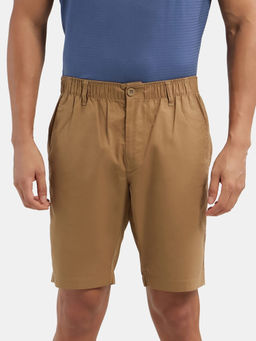 Jockey - 1203 Men Super Combed Mercerised Cotton Woven Straight Fit Shorts - Sepia Tint