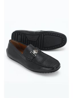 Louis Philippe - Blacktextured Loafers