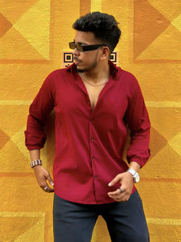 TRYBUY.IN - Raimen Maroon Men's Shirt