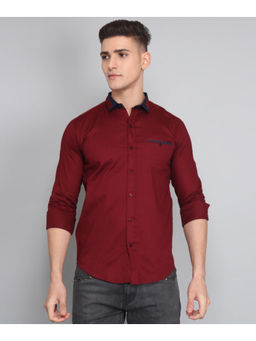 TRYBUY.IN - Deep Maroon Men's Shirt