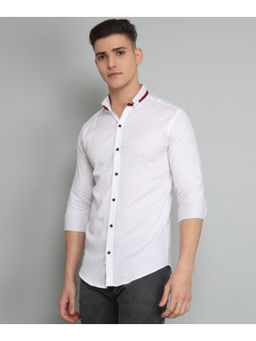 TRYBUY.IN - Rough Premium White Solid Men's Shirt