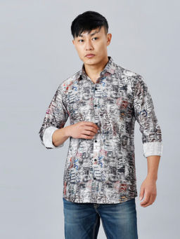 TRYBUY.IN - Lyon Printed Men's Shirt