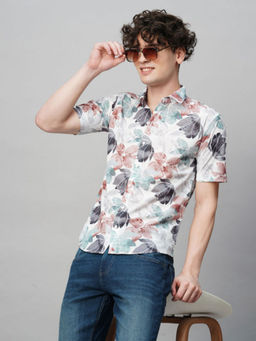 TRYBUY.IN - Debonair Printed Half Sleeves Men's Shirt