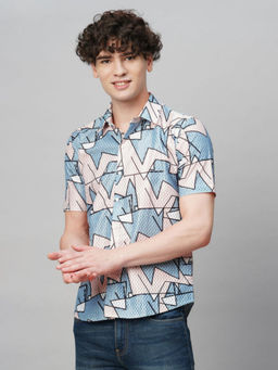 TRYBUY.IN - Laidback Printed Half Sleeves Men's Shirt