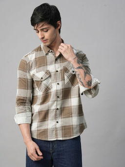 TRYBUY.IN - Palermo Checked Double Pocket Shirt For Men