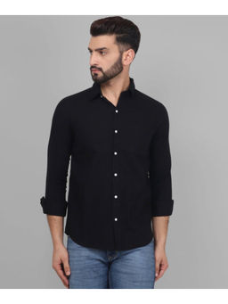 TRYBUY.IN - Button Down Black Linen Men's Shirt