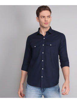 TRYBUY.IN - Navy Double Pocket Shirt
