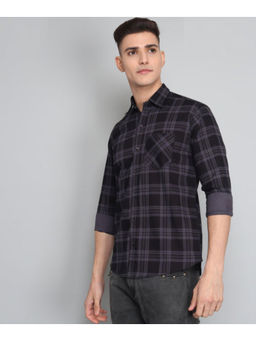 TRYBUY.IN - Black Grey Check Men's Shirt
