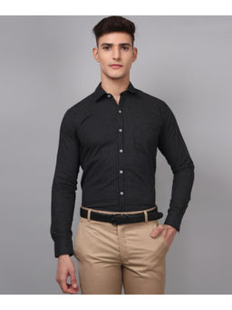 TRYBUY.IN - Dot Printed Black Men's Shirt