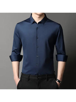 TRYBUY.IN - Treasure Fabulous Navy Blue Men's Shirt