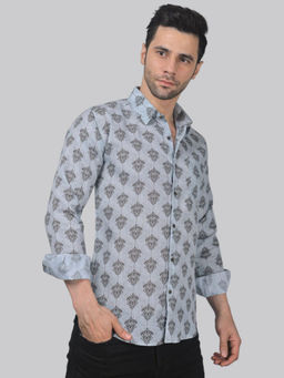 TRYBUY.IN - Flamingo Frenzy Men's Printed Shirt