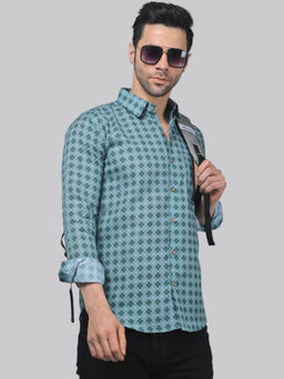 TRYBUY.IN - Vivacious Vibes Men's Printed Shirt
