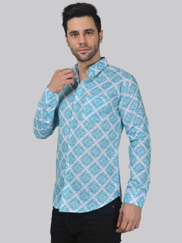 TRYBUY.IN - Elegant-Edge Men's Printed Shirt