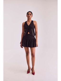 Urban Suburban - Black Waistcoat with Skirt