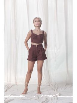 Urban Suburban - Brown Corset Co-Ord Set