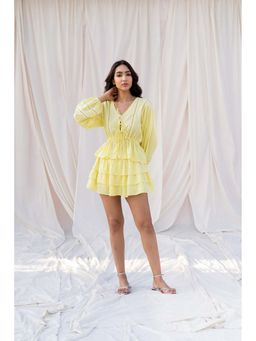 Urban Suburban - Yellow Full Sleeves Co-Ord Set