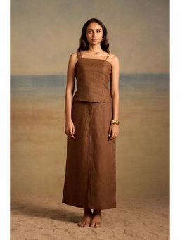 dhaaga - Cira Brown Co-Ord Set
