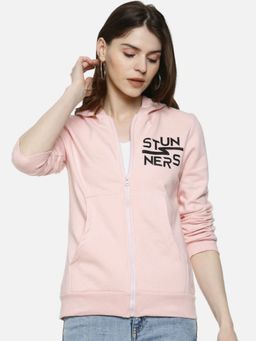 Campus Sutra - Women Pink Color Sweatshirt