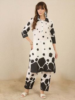 Indo Era - Cream Printed Kurta and Palazzo