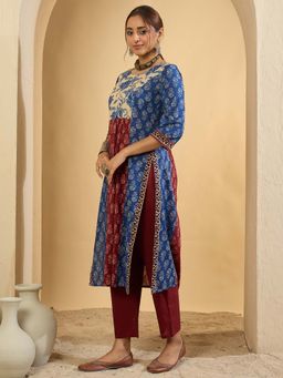 Indo Era - Multi-Color Floral Kurta and Pant