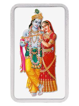 Kundan - 50 gm (999.9) Radha Krishna Silver Colour Bar