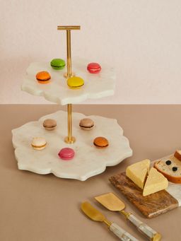 Fabindia - Rasoi Marble 2 Tier Cakestand