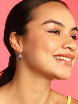 Sohi - Stone Flower Contemporary Drop Earring