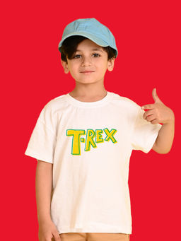 Nusyl - White Printed Regular Fit T-Shirt