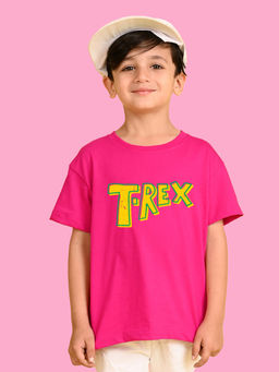 Nusyl - Pink Printed Regular Fit T-Shirt