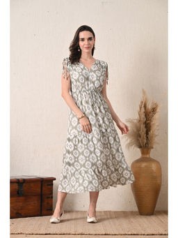 Ikonic Klaer - Women Justine Grey Printed Dress