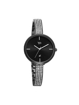 Fastrack - Vyb Quartz Analog Black Dial Metal Strap Watch for Women (Medium)