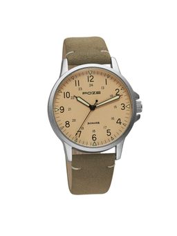 Sonata - Poze Quartz Analog Beige Dial Pu Leather Strap Watch for Men (Medium)