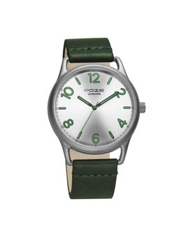 Sonata - Poze Quartz Analog Silver Dial Pu Leather Strap Watch for Men (Medium)