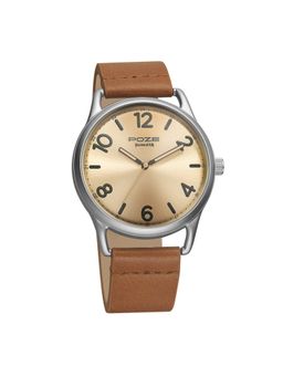 Sonata - Poze Quartz Analog Beige Dial Pu Leather Strap Watch for Men (Medium)