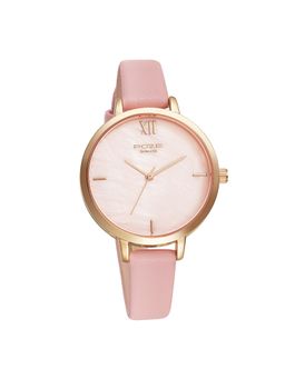 Sonata - Poze Quartz Analog Pink Dial Pu Leather Strap Watch for Women (Medium)