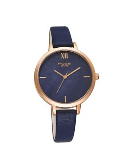 Sonata - Poze Quartz Analog Blue Dial Pu Leather Strap Watch for Women (Medium)
