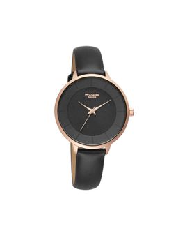 Sonata - Poze Quartz Analog Black Dial Pu Leather Strap Watch for Women (Medium)