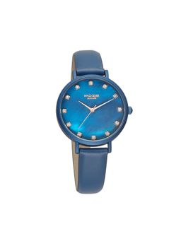 Sonata - Poze Quartz Analog Blue Dial Pu Leather Strap Watch for Women (Medium)