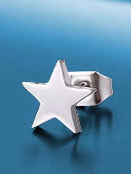 Peora - Silver Plated Star Shape Stud Earring