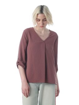 ONLY - Womens Loose Fit Brown Top