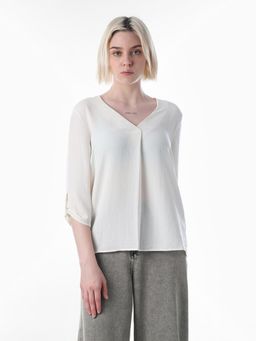 ONLY - Womens Loose Fit White Top