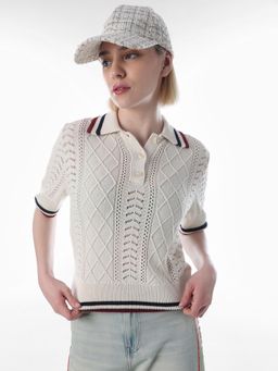 ONLY - Womens Regular Fit White Cardigan