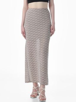 ONLY - Womens Regular Fit High-Rise Grey Skirt