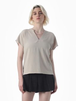 ONLY - Womens Loose Fit Grey Top