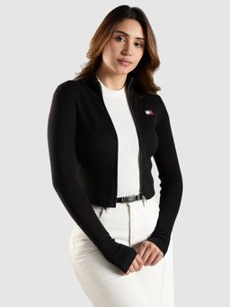 Tommy Hilfiger - Slim Fit Cotton Sweater - Black