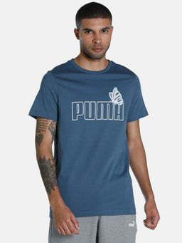 Puma - X1der Logo Mens Blue T-shirt