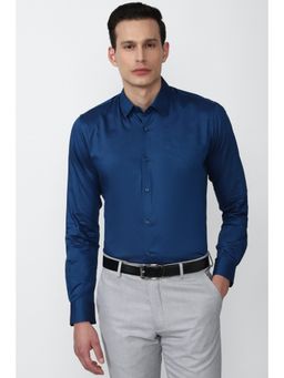 Peter England - Men Blue Regular Fit Formal Shirt