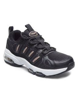 Red Tape - Textured Black Walking Shoes