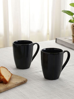 VarEesha - Shades of Black Porcelain Coffee Mugs