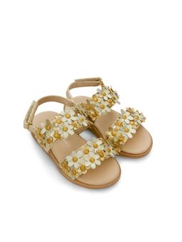 Baby Doe - Girls Gold Bloom Sandals